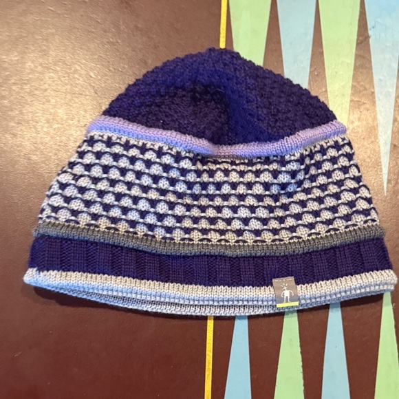 Smartwool Accessories - Smartwool Merino Wool Purple/Gray Knit Beanie Hat. NWOT